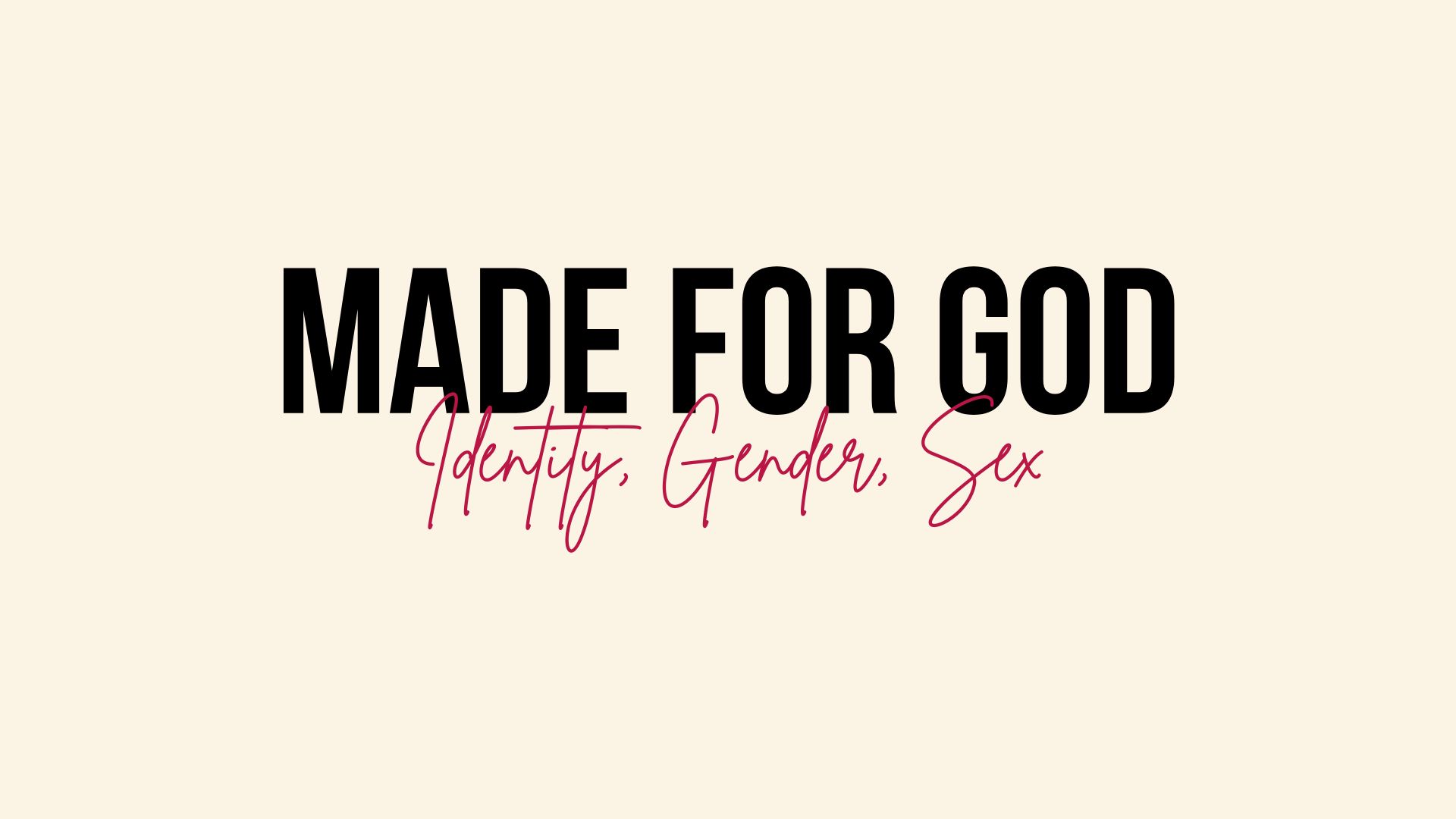Made for God: Identity, Human Dignity, and God's Authority of Love